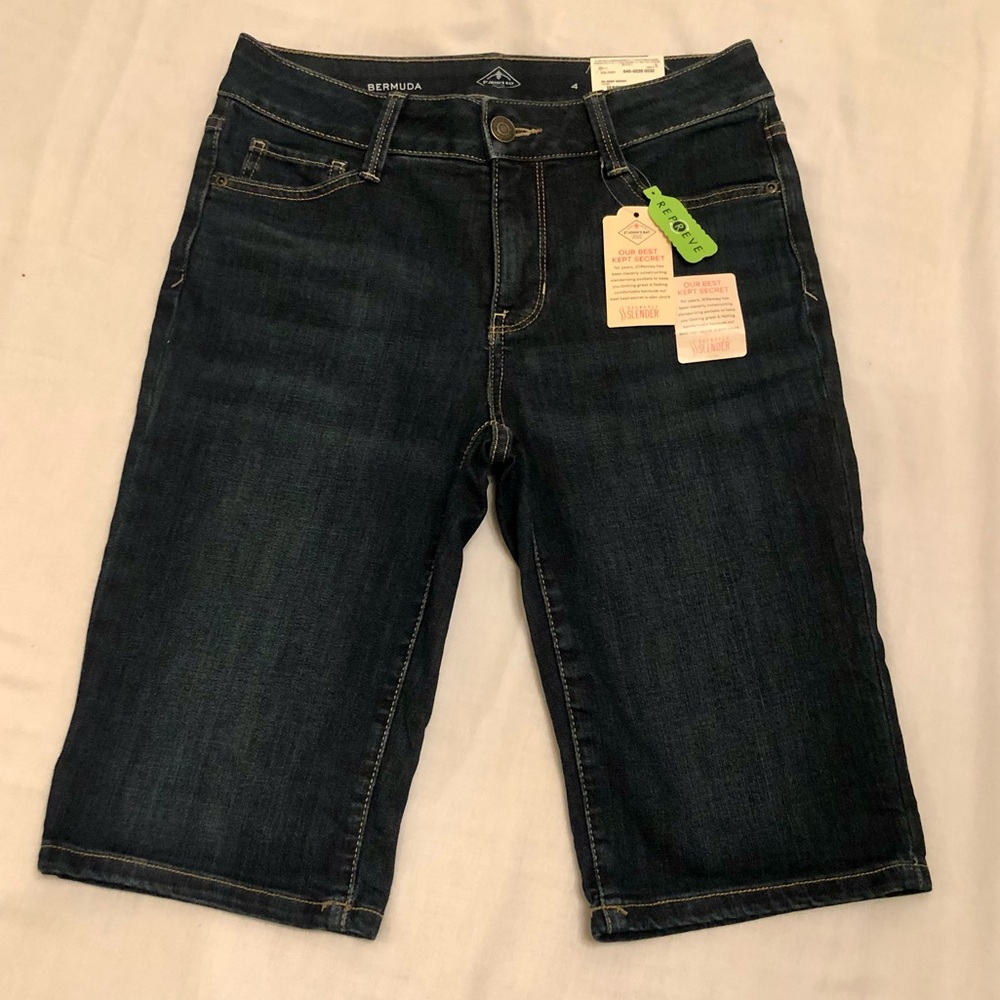 At. John’s Bay denim Bermuda shorts NWT